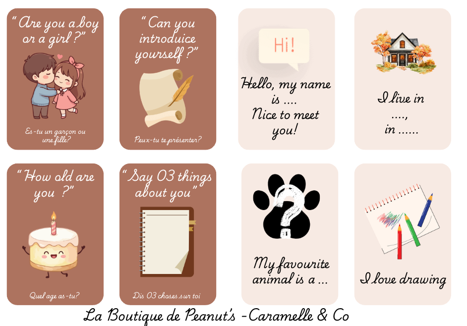Memory de présentation : « Who I am? »