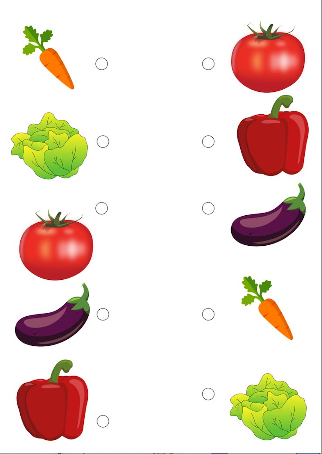 Livret Anglais- Vegetables/ Meal