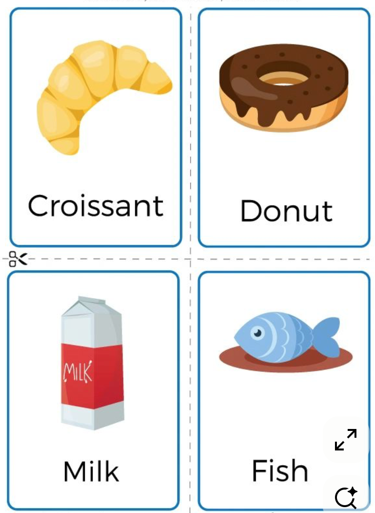 Livret Anglais- Vegetables/ Meal