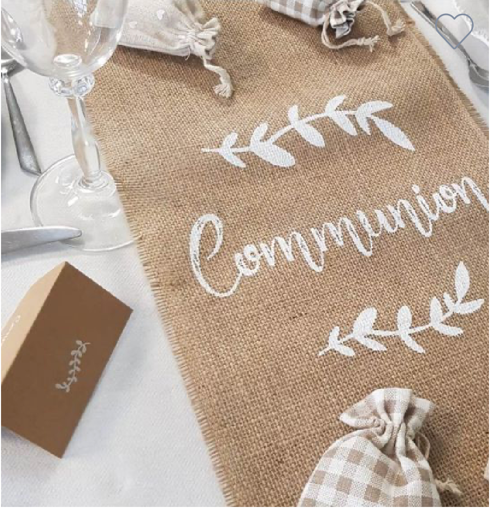 Chemin de table- Modèle communion 🕊️