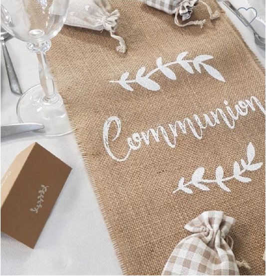 Chemin de table- Modèle communion 🕊️