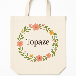 Tote bag- modèle fleuris couleurs